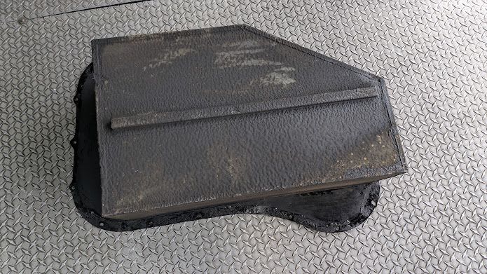 ROLLS ROYCE SILVER SHADOW II TRUNK COMPARTMENT STOWAGE BOX STEEL  NO RUST