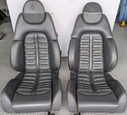 Ferrari 360  Part  COMPLETE SEATS set  DAYTONA STYLE BLACK YELLOW