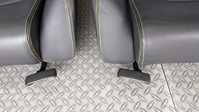 Ferrari 360  Part  COMPLETE SEATS set  DAYTONA STYLE BLACK YELLOW