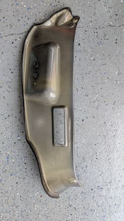 FERRARI 360 SPIDER PARTS LEFT DOOR STRICKER SILL COVER PLATE BLACK 64858900