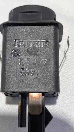 FERRARI 360 SPIDER PARTS EMERGENCY LIGHT SWITCH AT CENTER CONSOLE 229350
