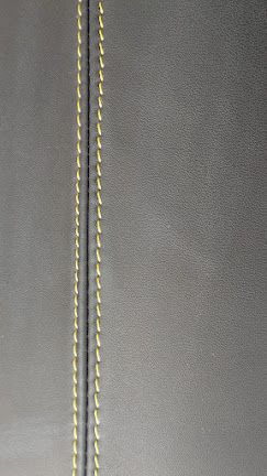 FERRARI 360 SPIDER PARTS RIGHT SIDE SEAT BELT COVER BLACK YELLOW 65902019