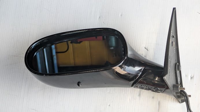 FERRARI 456 LEFT SIDE REAR VIEW MIRROR BLACK NERO COMPLETE 65434810