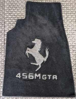 FERRARI  456M FRONT FLOOR MAT SET HORSE AND EMBLEM
