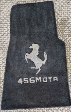FERRARI  456M FRONT FLOOR MAT SET HORSE AND EMBLEM