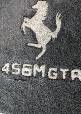 FERRARI  456M FRONT FLOOR MAT SET HORSE AND EMBLEM