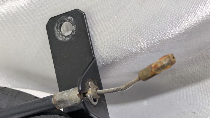 FERRARI 360 SPIDER PART FUEL LID RELEASE CABLE  80412000