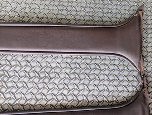 Rolls Royce Silver Spur SHADOW seat belt B pillar trim cover pair MAROON
