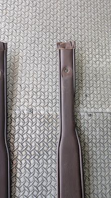 Rolls Royce Silver Spur SHADOW seat belt B pillar trim cover pair MAROON