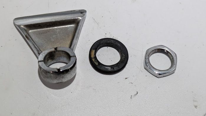 ROLLS ROYCE SILVER SHADOW II windshield WIPER linkage END NUT, SEAL AND SPACER