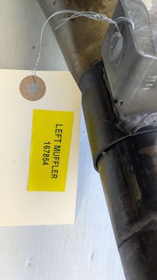 FERRARI 456M GTA  LEFT MUFFLER 167854 FOR USA VERSION