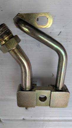 FERRARI 456M AIR CONDITIONING compressor  204539 MANIFOLD OUTLETT FITTINGS