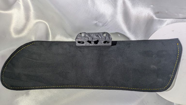 FERRARI 360 SPIDER PART SUN VISOR PASSENGER RIGHT BLACK SUEDE 65781800