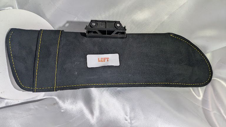 FERRARI 360 SPIDER PART SUN VISOR DRIVER LEFT BLACK SUEDE 65781719
