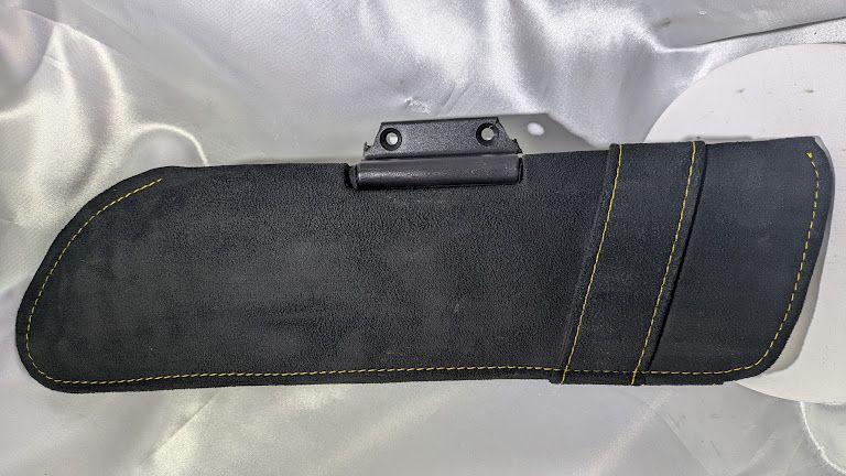 FERRARI 360 SPIDER PART SUN VISOR DRIVER LEFT BLACK SUEDE 65781719