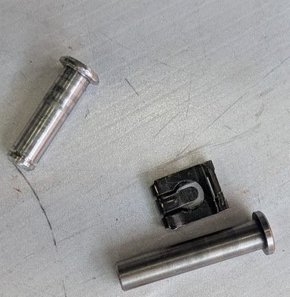 FERRARI 360 SPIDER PARTS CAPOTE CONVERTIBLE TOP front SECTION PINS