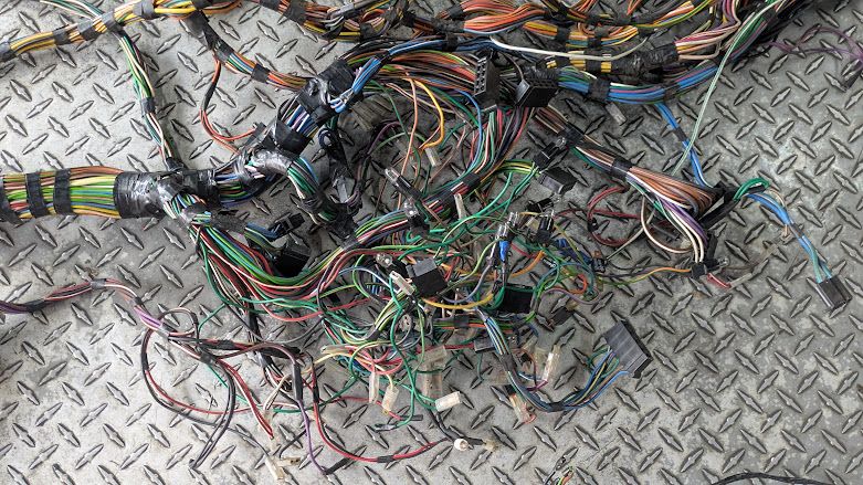65 to 80 ROLLS ROYCE SILVER SHADOW II UNDER DASH WIRING HARNESS
