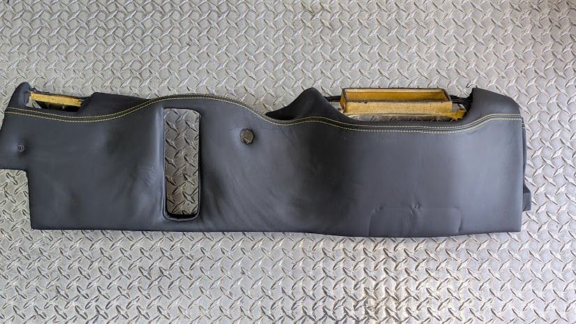 FERRARI 360 SPIDER PART LOWER dashboard BLACK YELLOW SITCHING 63547319