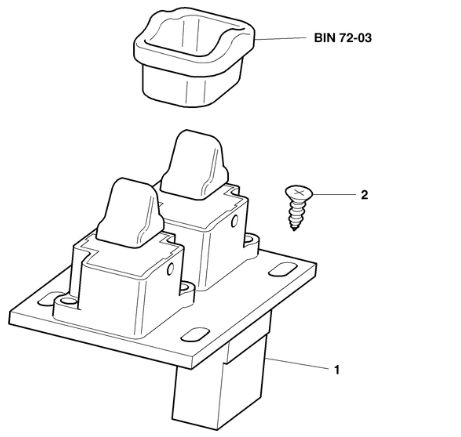 Bentley Arnage T DRIVER SIDE WINDOW SWITCH FOR VIN CX11434