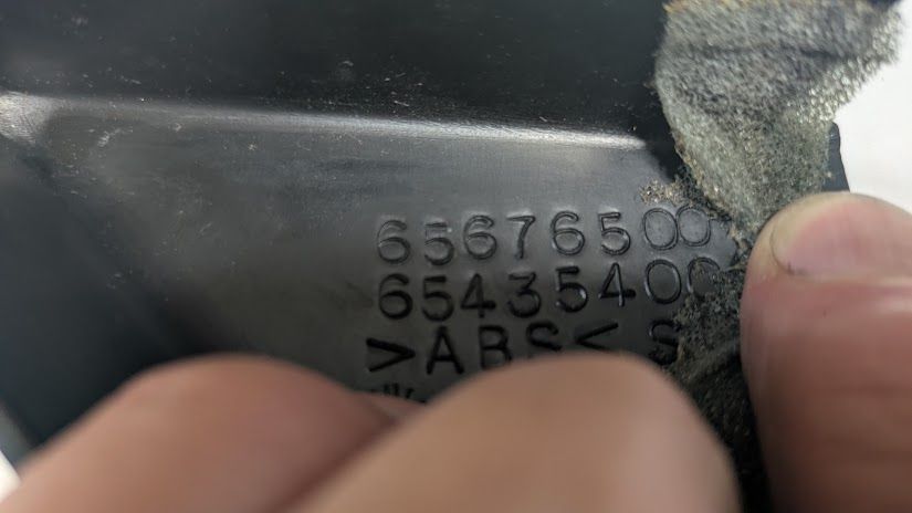 FERRARI 456 LEFT DOOR MIRROR INSIDE COVER LEFT 65435400