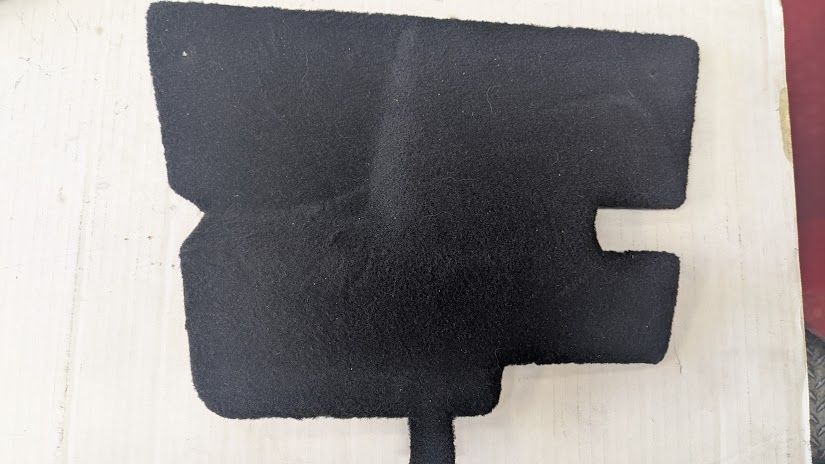Ferrari 360 spider floor RIGHT side cover on black 65708890