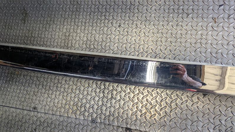 65 - 80 ROLLS ROYCE SILVER SHADOW REAR BUMPER REINFORCEMENT Bar AND CHROME FACE