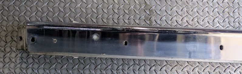 65 - 80 ROLLS ROYCE SILVER SHADOW REAR BUMPER REINFORCEMENT Bar AND CHROME FACE