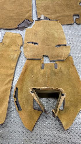 ROLLS ROYCE SILVER SHADOW II PART  CABIN CARPET GOLD BROWN