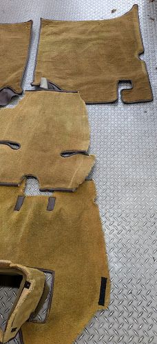 ROLLS ROYCE SILVER SHADOW II PART  CABIN CARPET GOLD BROWN