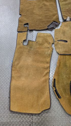 ROLLS ROYCE SILVER SHADOW II PART  CABIN CARPET GOLD BROWN