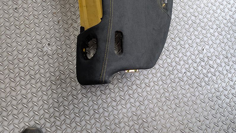 Ferrari 360 spider Upper Dashboard panel, upholstered on SUADE , YELLOW STITCHING