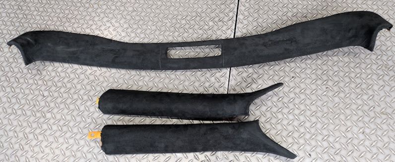 Ferrari 360 spider Upper WINDSHIELD TRIM AND A POST INNER COVERS YELLOW STITCHING