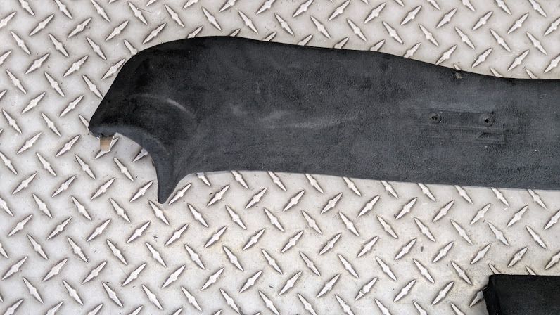 Ferrari 360 spider Upper WINDSHIELD TRIM AND A POST INNER COVERS YELLOW STITCHING