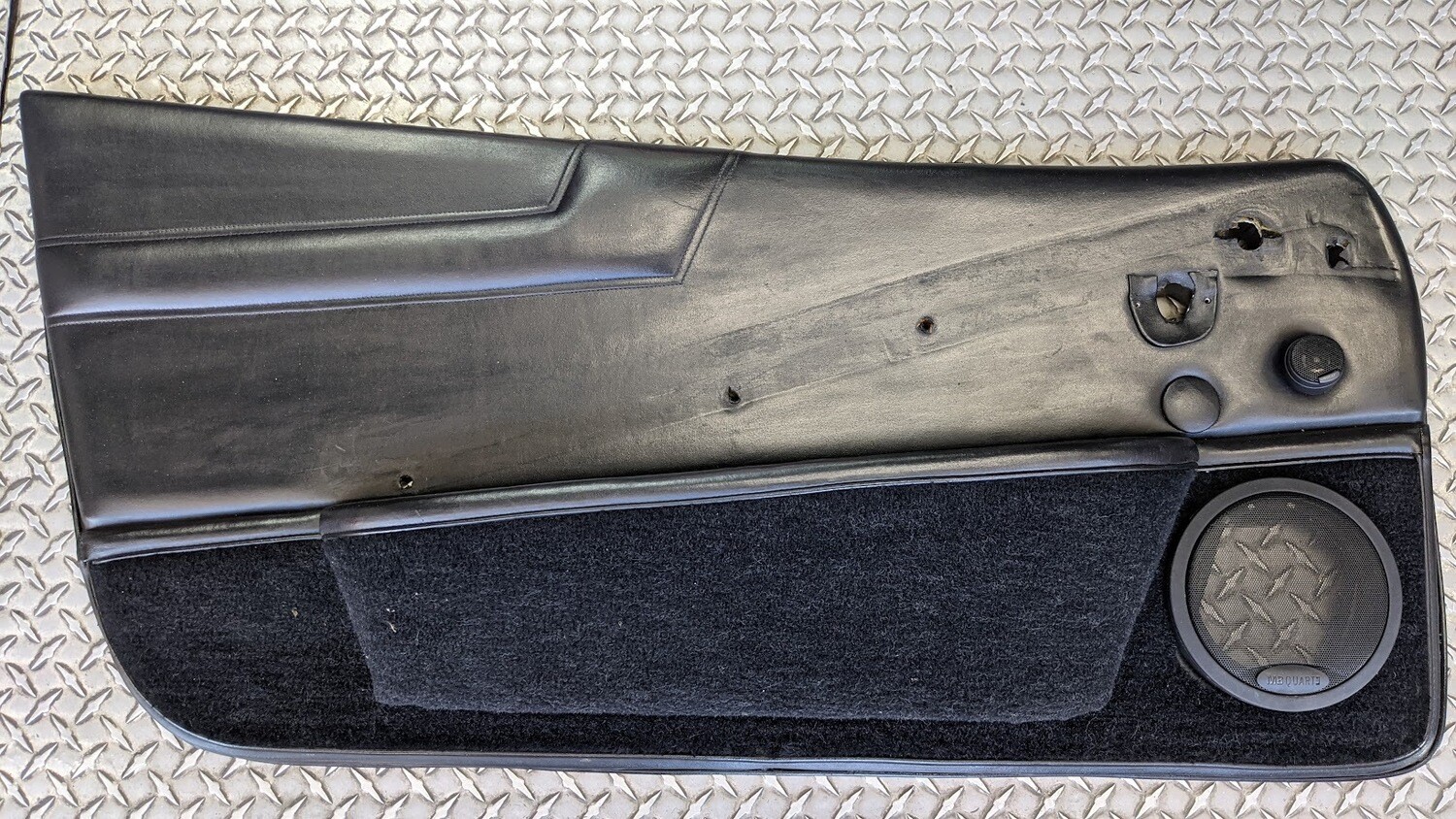 FERRARI 308 GTSi INTERIOR DOOR PANEL LEFT SIDE VERY CLEAN BLACK