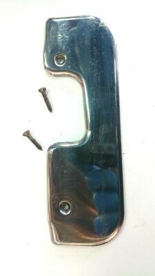 FERRARI 308 GTSi  LEFT DOOR LATCH CHROME STAINLESS FINISHER 60304904