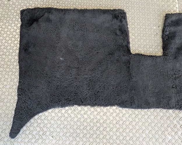 ROLLS ROYCE SILVER SPUR bentley Turbo R REAR lambswool overlay black 1 pc LWB