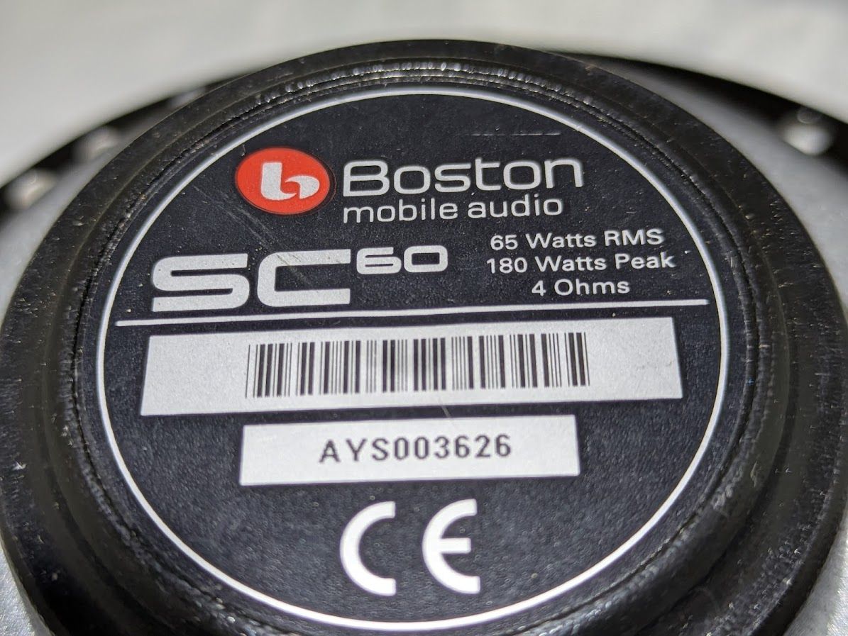 FROM FERRARI 360 SPIDER PARTS BOSTON MOBIL AUDIO SPEAKER 65W 4 OHMS PAIR