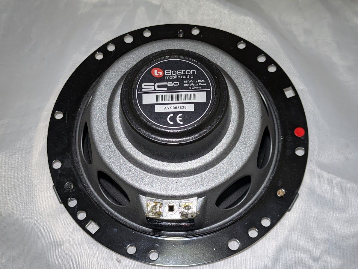 FROM FERRARI 360 SPIDER PARTS BOSTON MOBIL AUDIO SPEAKER 65W 4 OHMS PAIR