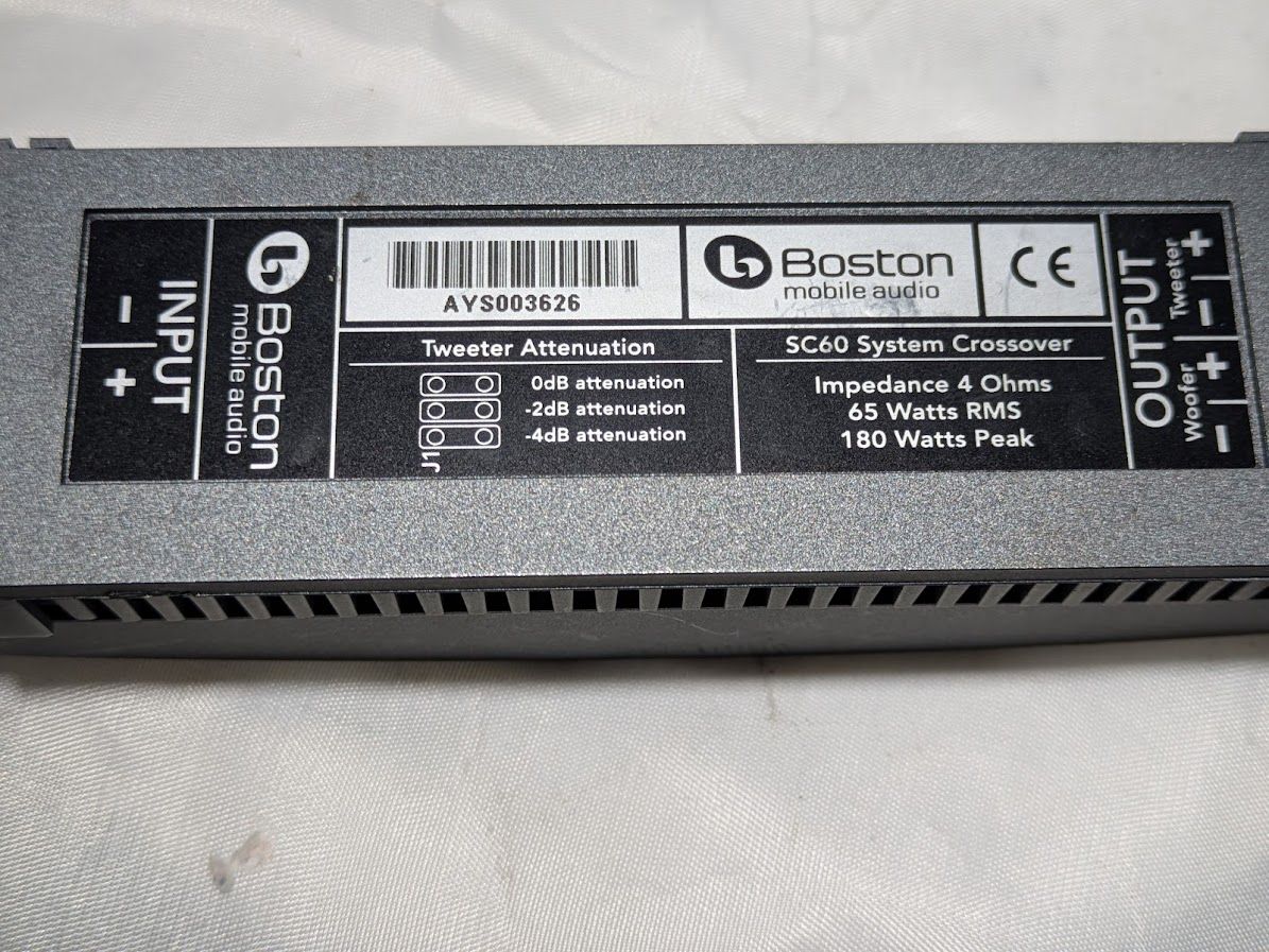 FROM FERRARI 360 SPIDER PARTS BOSTON MOBIL AUDIO CROSSOVER 65 WAT SC60 PAIR