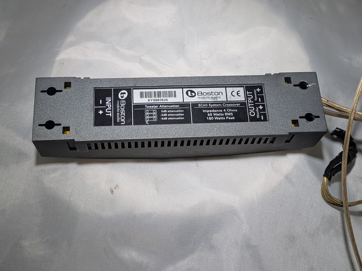 FROM FERRARI 360 SPIDER PARTS BOSTON MOBIL AUDIO CROSSOVER 65 WAT SC60 PAIR