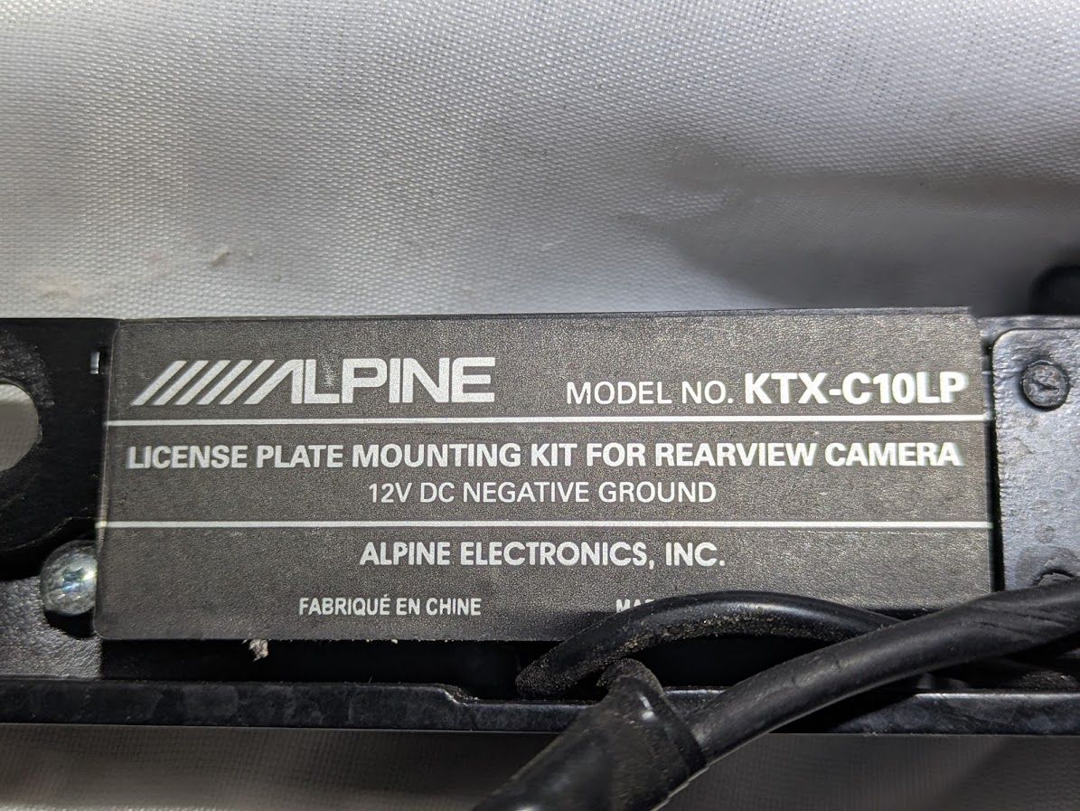 FROM FERRARI 360 SPIDER PARTS ALPINE LICENCE PLATE CAMERA KTX-C10LP