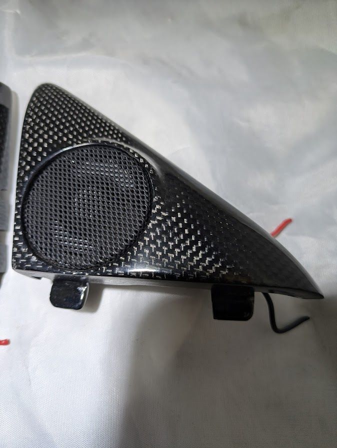 FERRARI 360 SPIDER PARTS TWIEETER COVER CARBON FIBER PAIR