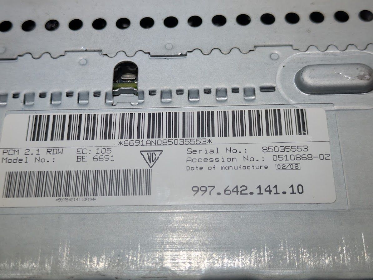 PORSCHE  911 997 for PARTS RADIO HEAD 99764214110