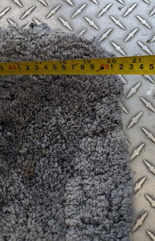 Lambwool overlay GRAY 1 pc FOR CRAF OR MAT 38" X 20"