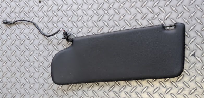 Ferrari 456 PASSENGER SIDE RIGHT SUNVISOR BLACK LEATHER AND SUDE 637544....