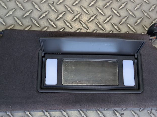 Ferrari 456 PASSENGER SIDE RIGHT SUNVISOR BLACK LEATHER AND SUDE 637544....