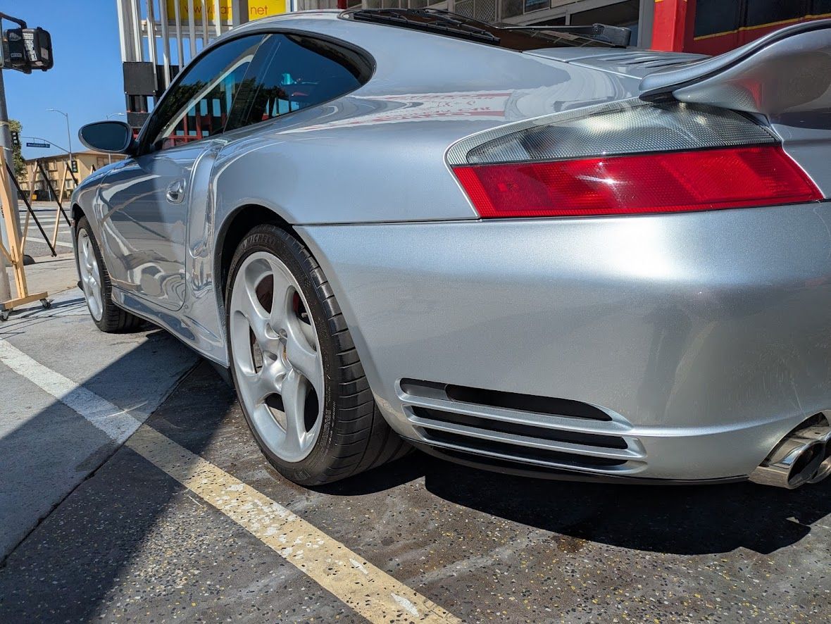 2003 PORSCHE 996 TT 911 VERY CLEAN ARTIC SILVER ON BLACK $95,000.00