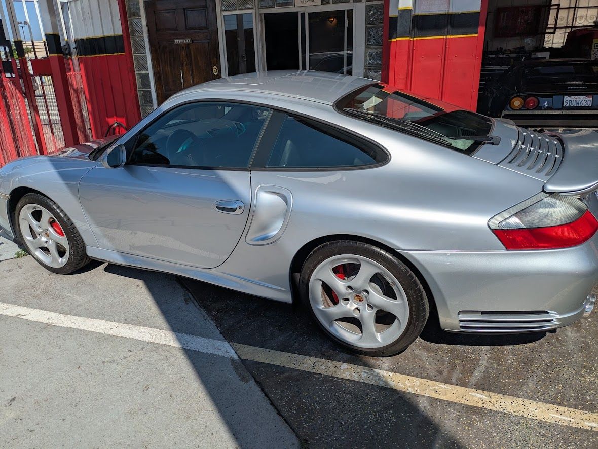 2003 PORSCHE 996 TT 911 VERY CLEAN ARTIC SILVER ON BLACK $95,000.00