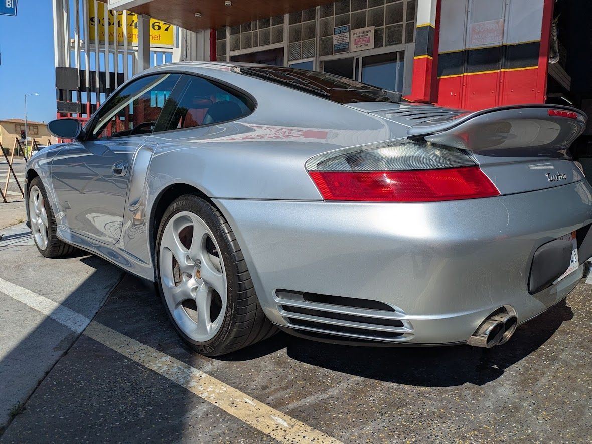 2003 PORSCHE 996 TT 911 VERY CLEAN ARTIC SILVER ON BLACK $95,000.00