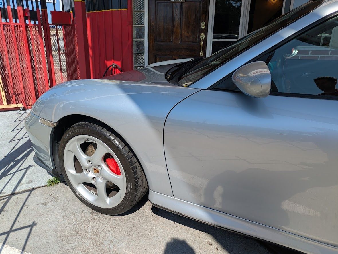 2003 PORSCHE 996 TT 911 VERY CLEAN ARTIC SILVER ON BLACK $95,000.00